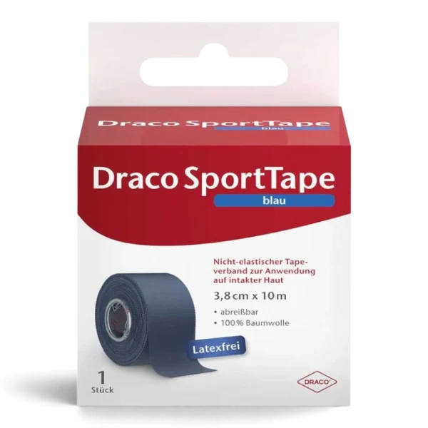 DRACO SportTape 10 m – nicht elastisches Sporttape für Stützverbände