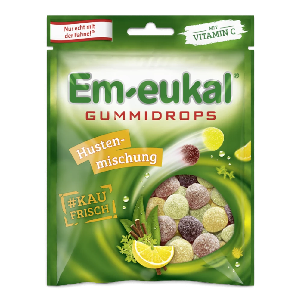 Em-eukal Gummidrops Hustenmischung mit Vitamin C 90 g