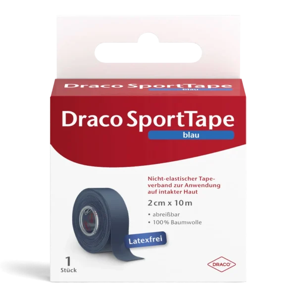 DRACO SportTape 10 m – nicht elastisches Sporttape für Stützverbände