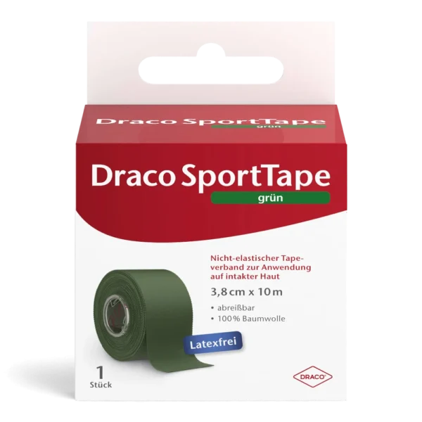 DRACO SportTape 10 m – nicht elastisches Sporttape für Stützverbände