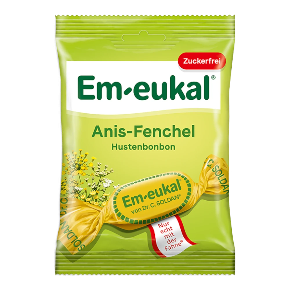 Em-eukal Anis-Fenchel zuckerfrei Hustenbonbons 75 g