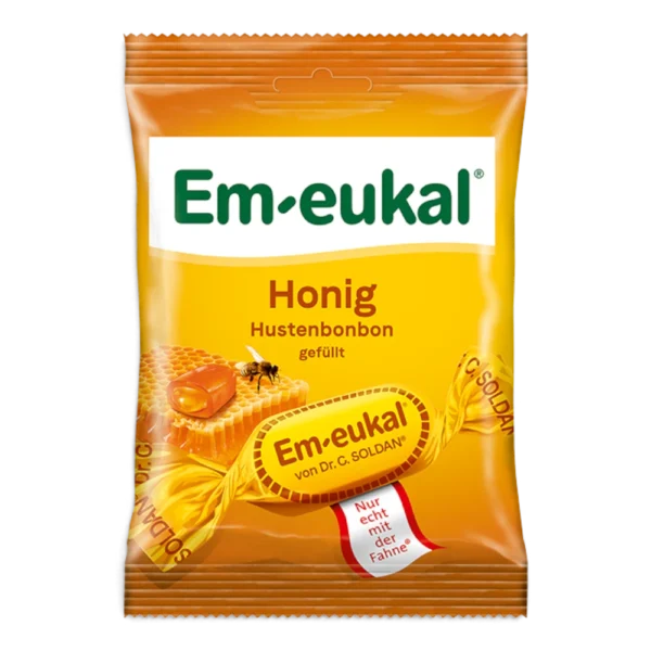 Em-eukal Honig gefüllt Hustenbonbons mit 8 % Honig 75 g
