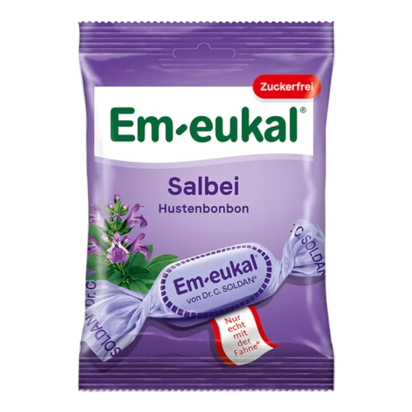 Em-eukal Salbei zuckerfrei Hustenbonbons mit Vitamin C 75 g