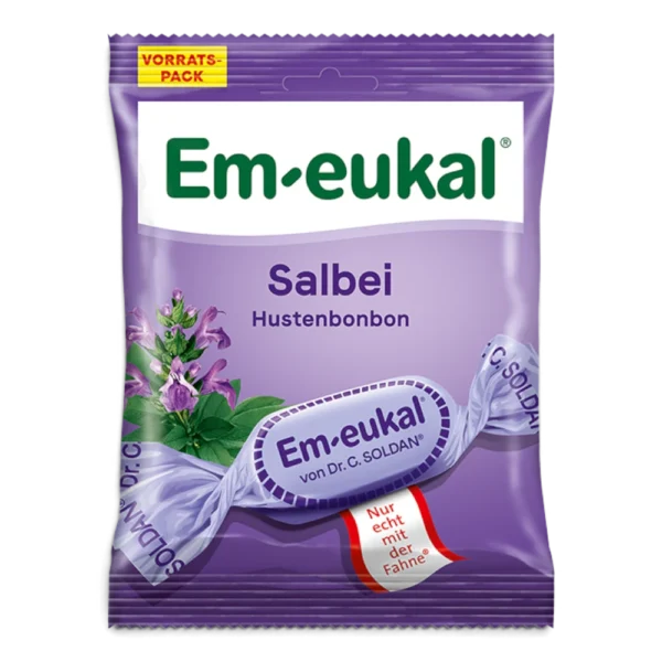 Em-eukal Salbei Hustenbonbons mit Vitamin C 150 g