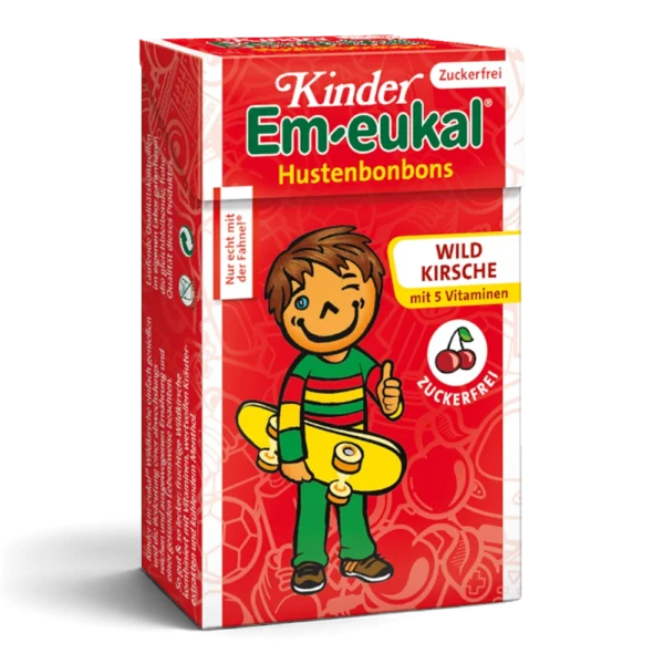 Kinder Em-eukal Wildkirsche Minis zuckerfrei mit 5 Vitaminen 40 g