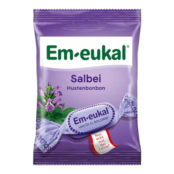 Em-eukal Salbei Hustenbonbons mit Vitamin C 75 g