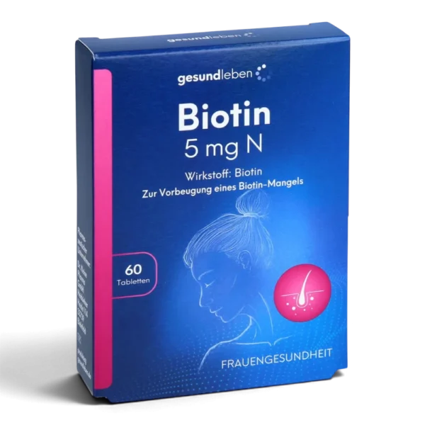 Biotin 5 mg N Tabletten, 60 Stück (gesundleben)