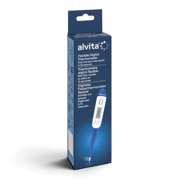 ALVITA Digitales Fieberthermometer mit flexibler Spitze