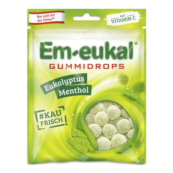 Em-eukal Gummidrops Eukalyptus-Menthol mit Vitamin C 90 g