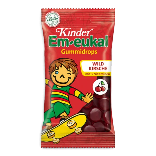 Kinder Em-eukal Wildkirsche Gummidrops mit Vitaminen 75 g