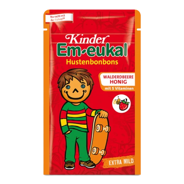 Kinder Em-eukal Walderdbeere-Honig Bonbons mit 5 Vitaminen 75 g