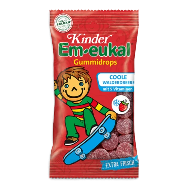 Kinder Em-eukal Coole Walderdbeere Gummidrops mit 5 Vitaminen 75 g