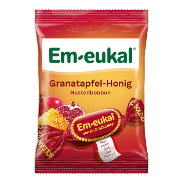 Em-eukal Granatapfel-Honig Hustenbonbons mit Vitamin C 75 g