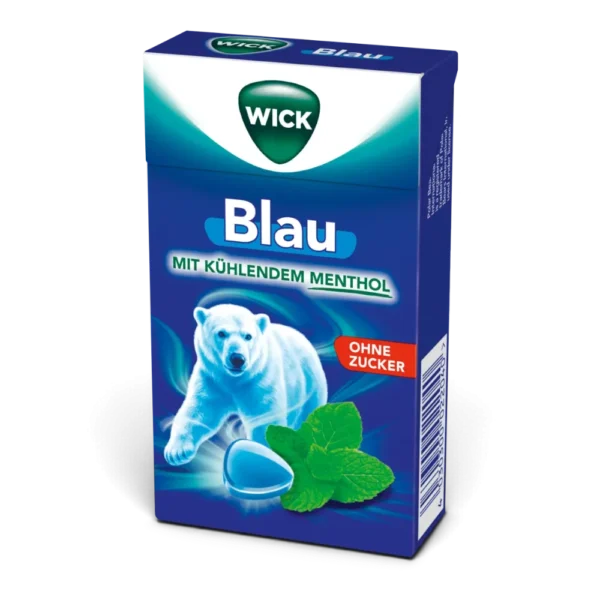 WICK Blau Menthol Hustenbonbons ohne Zucker 46 g