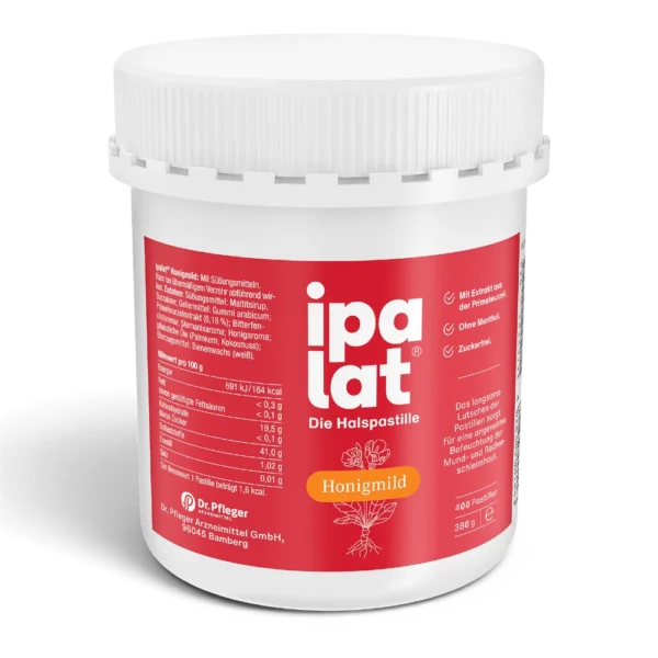 ipalat Honigmild 400 Pastillen – mentholfreie Großpackung
