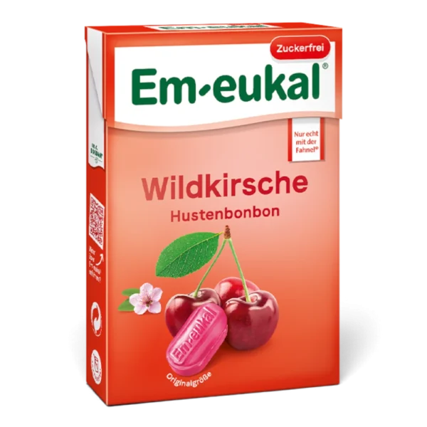 Em-eukal Wildkirsche Box zuckerfrei Hustenbonbons 50 g