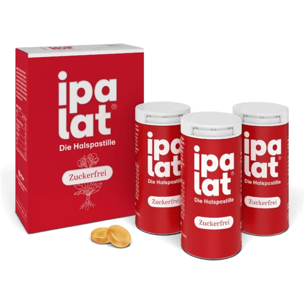 ipalat Zuckerfrei Halspastillen 120 Stück – Vorrat
