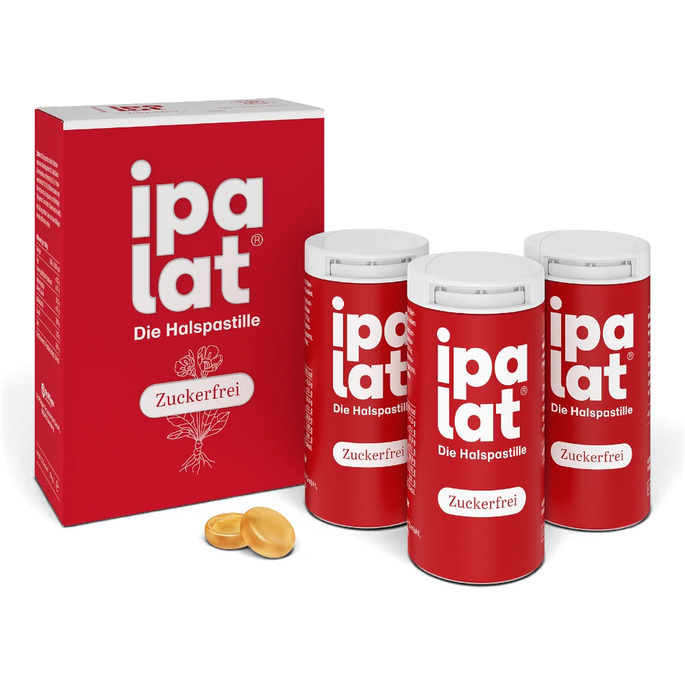 ipalat Zuckerfrei Halspastillen 120 Stück – Vorrat