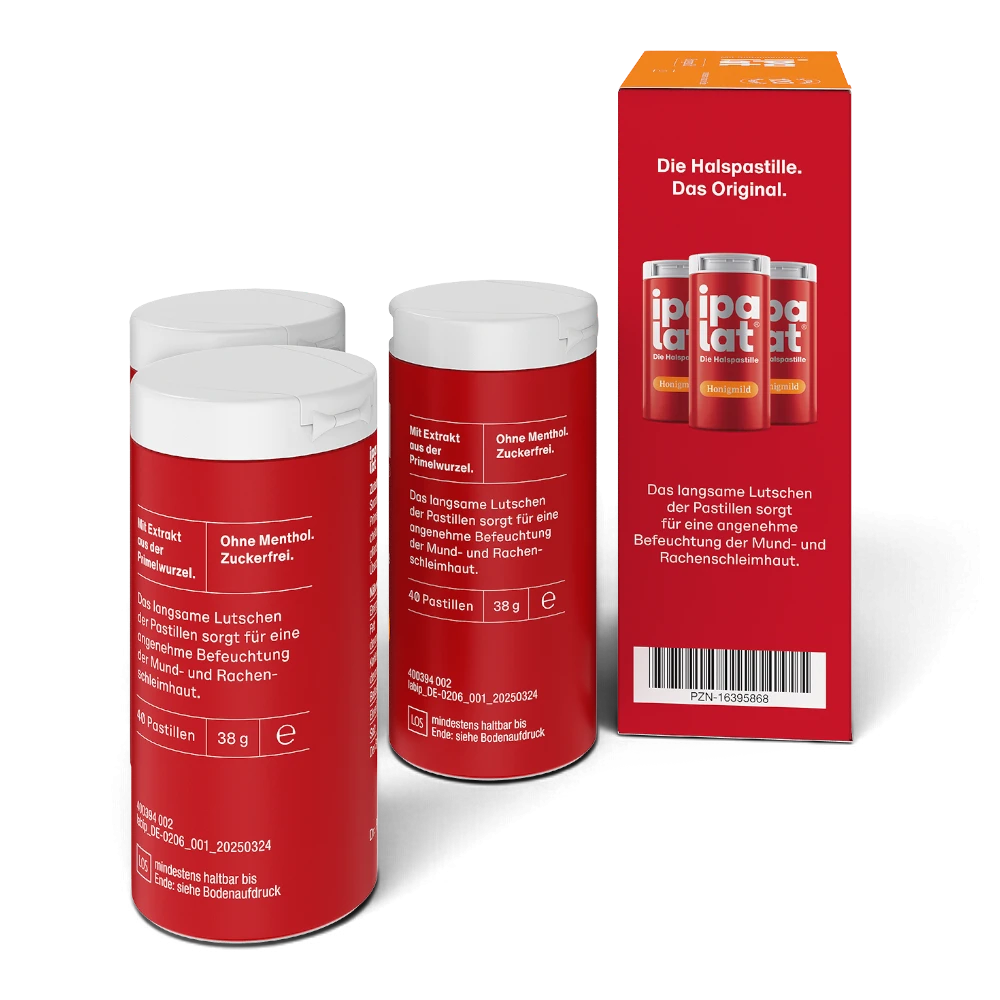 ipalat Honigmild 120 Pastillen – mentholfreie Vorratspackung – Bild 4