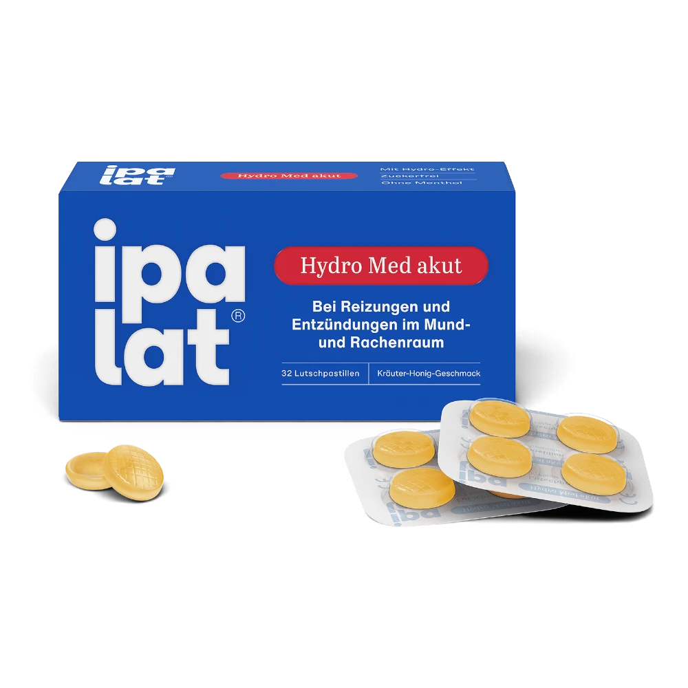 ipalat Hydro Med akut 32 Lutschpastillen – mit Hydro-Effekt