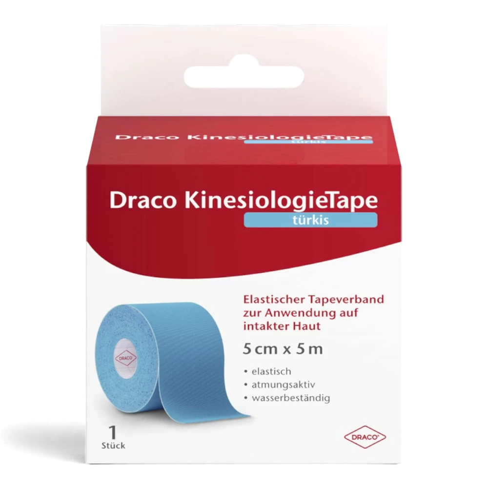 DRACO KinesiologieTape 5 cm × 5 m – elastisches Kinesiologie-Tape