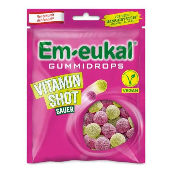 Em-eukal Gummidrops Vitamin Shot vegan mit 10 Vitaminen 90 g