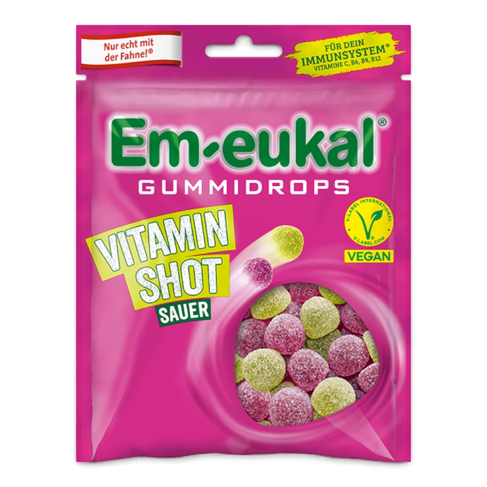 Em-eukal Gummidrops Vitamin Shot vegan mit 10 Vitaminen 90 g