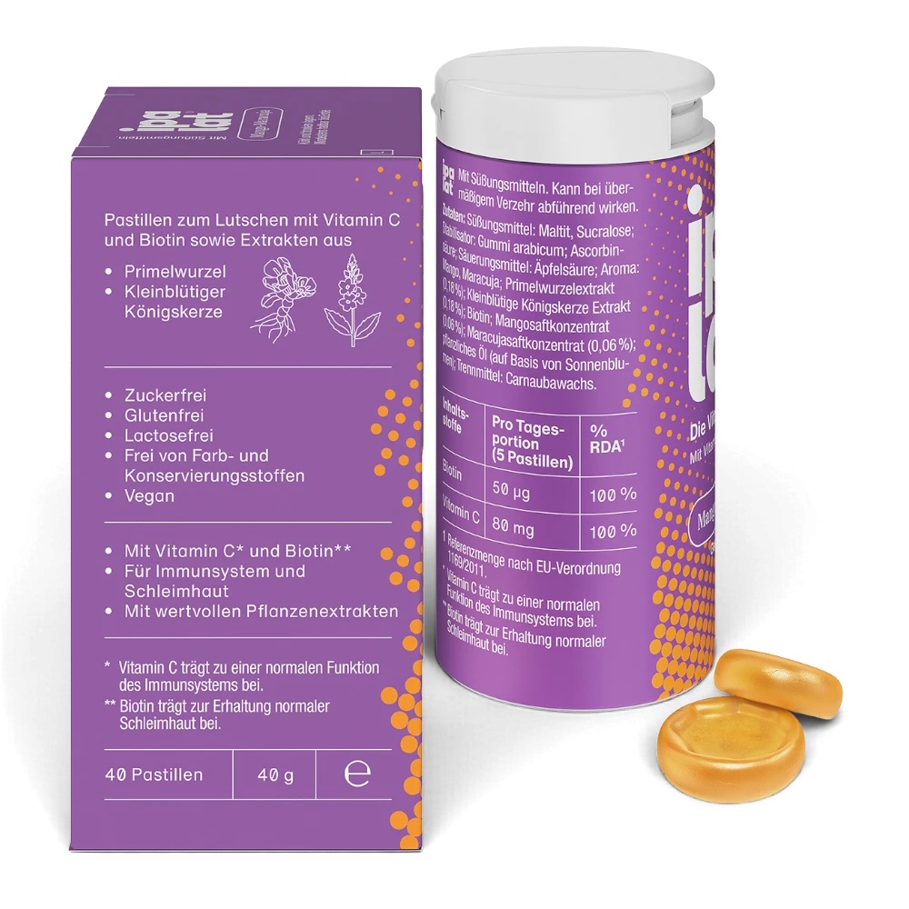 ipalat Vitaminpastille Mango-Maracuja 40 Stück – Bild 3