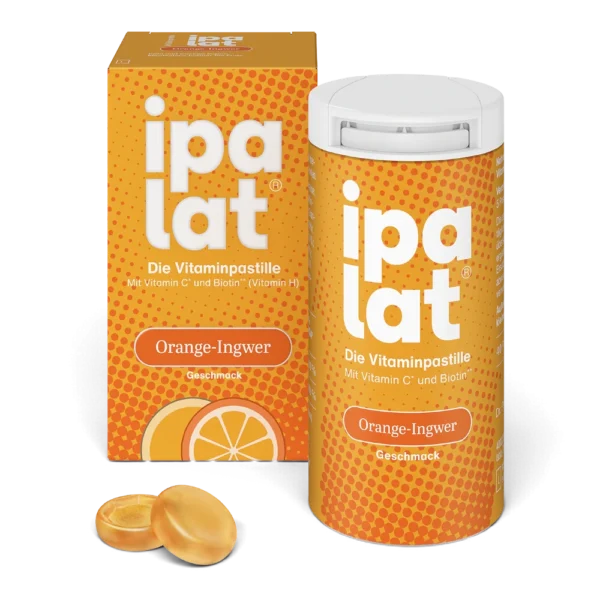 ipalat Vitaminpastille Orange-Ingwer 40 Stück