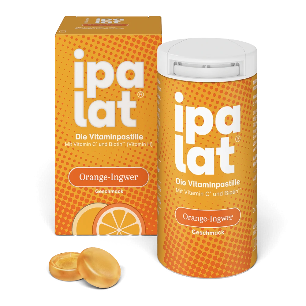 ipalat Vitaminpastille Orange-Ingwer 40 Stück