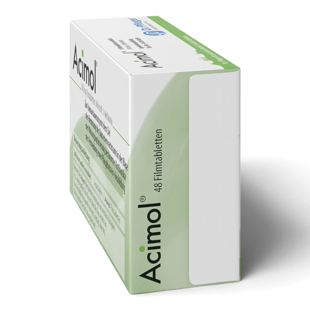 Acimol 500 mg 48 Filmtabletten mit pH-Teststreifen – Harnansäuerung mit L-Methionin – Bild 3
