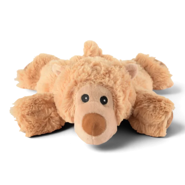 Warmies® Liegender Bär – kuscheliges Wärmetier mit Naturfüllung