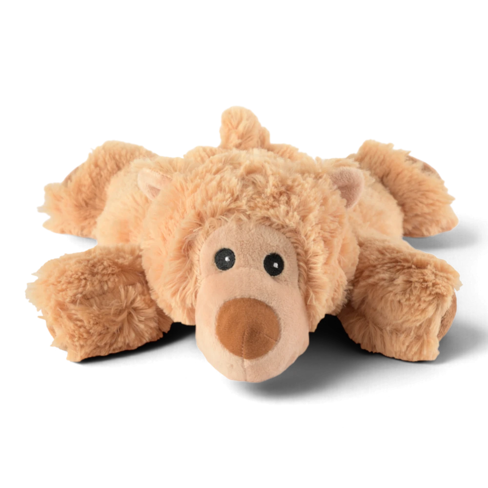 Warmies® Liegender Bär – kuscheliges Wärmetier mit Naturfüllung