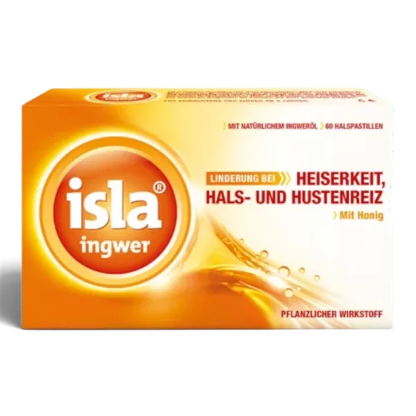 isla® ingwer Halspastillen bei Hustenreiz & Heiserkeit – 60 Stück