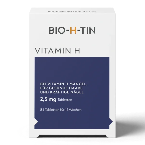 BIO-H-TIN Vitamin H 2,5 mg 84 Tabletten – Biotin für Haare & Nägel