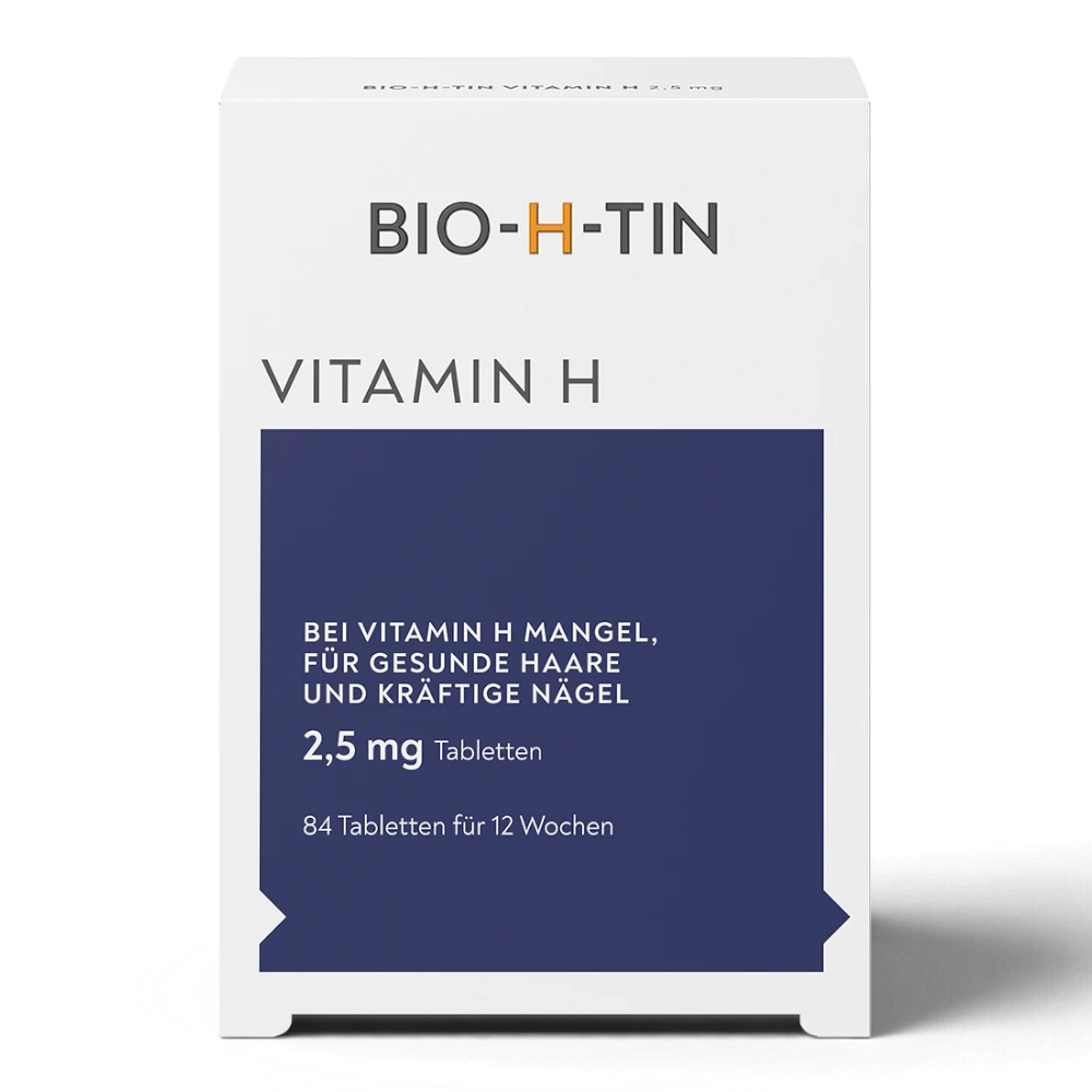 BIO-H-TIN Vitamin H 2,5 mg 84 Tabletten – Biotin für Haare & Nägel