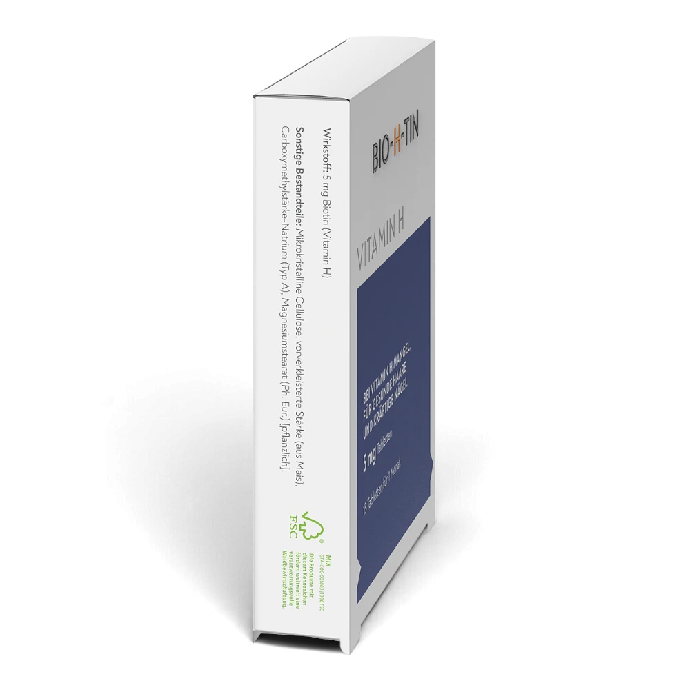 BIO-H-TIN Vitamin H 5 mg 15 Tabletten – Biotin für Haare & Nägel – Bild 3