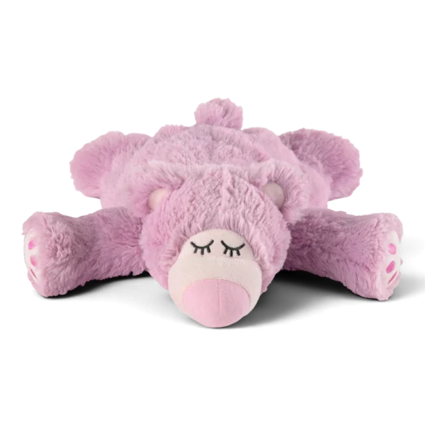 Warmies® Sleepy Bear lila – kuscheliges Wärmetier mit Naturfüllung