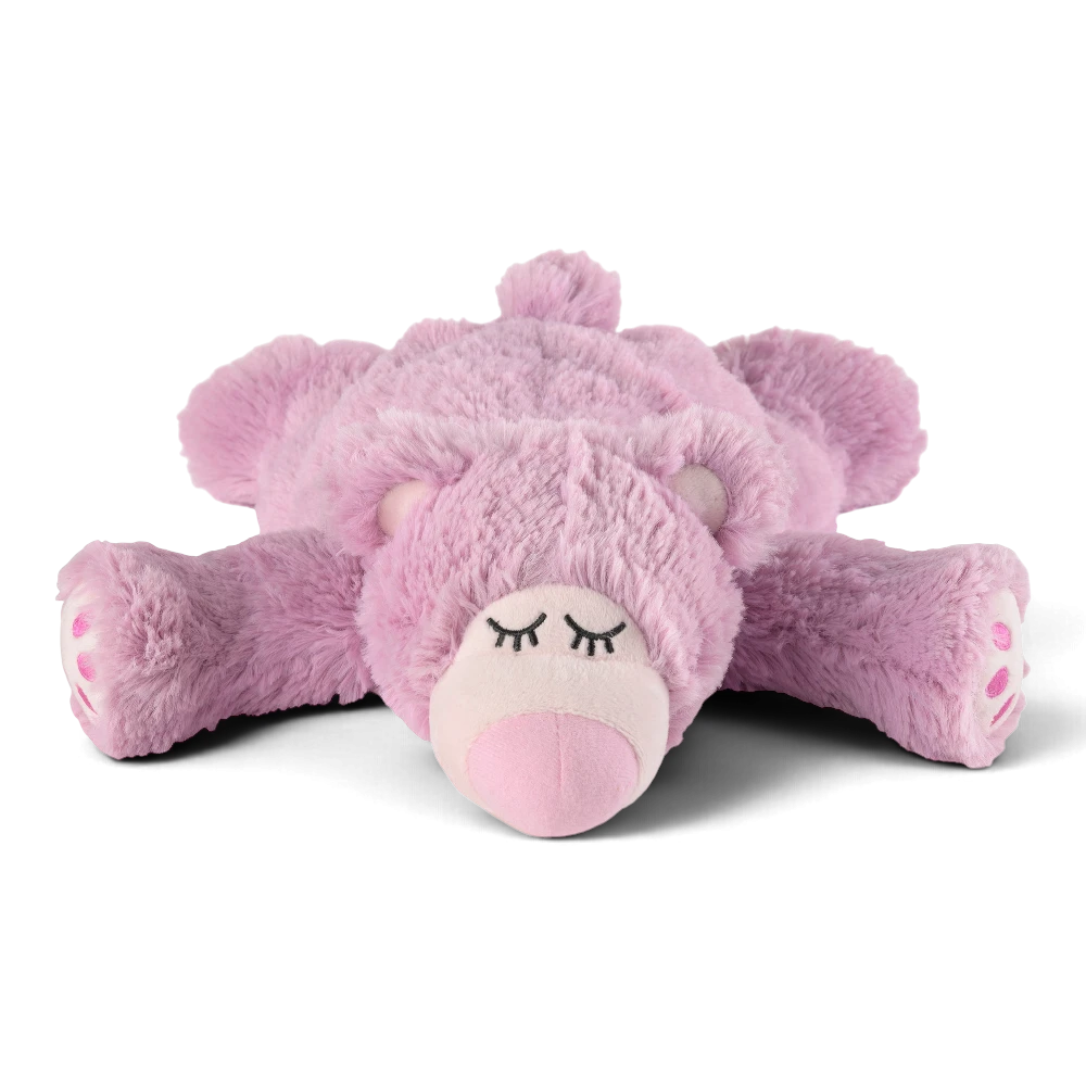 Warmies® Sleepy Bear lila – kuscheliges Wärmetier mit Naturfüllung