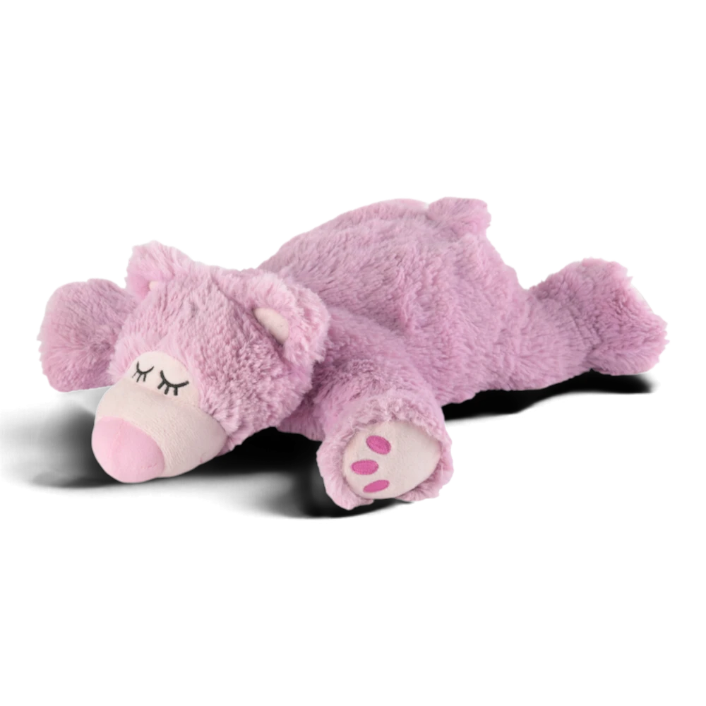 Warmies® Sleepy Bear lila – kuscheliges Wärmetier mit Naturfüllung – Bild 3