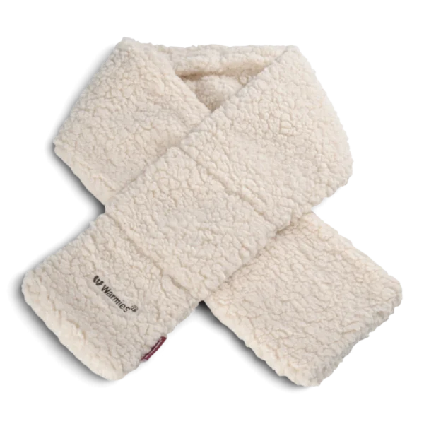 Warmies® Schal Sherpa beige – Wärmeschal mit Naturfüllung