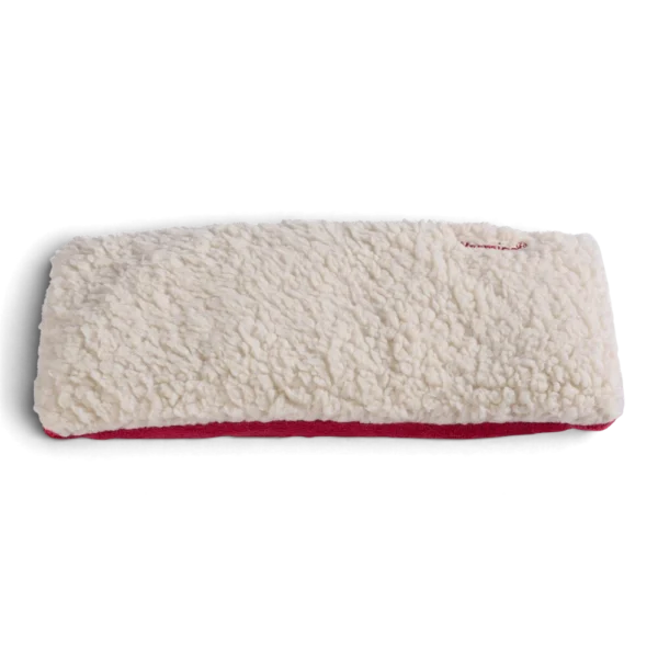 Warmies® Hot Pak Sherpa beige/rot – flexibles Wärmekissen mit Naturfüllung