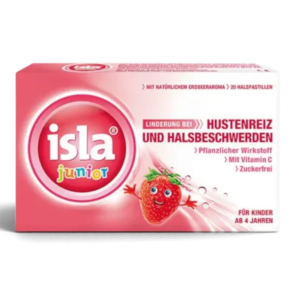 isla® junior Halspastillen für Kinder ab 4 Jahren – 20 Stück