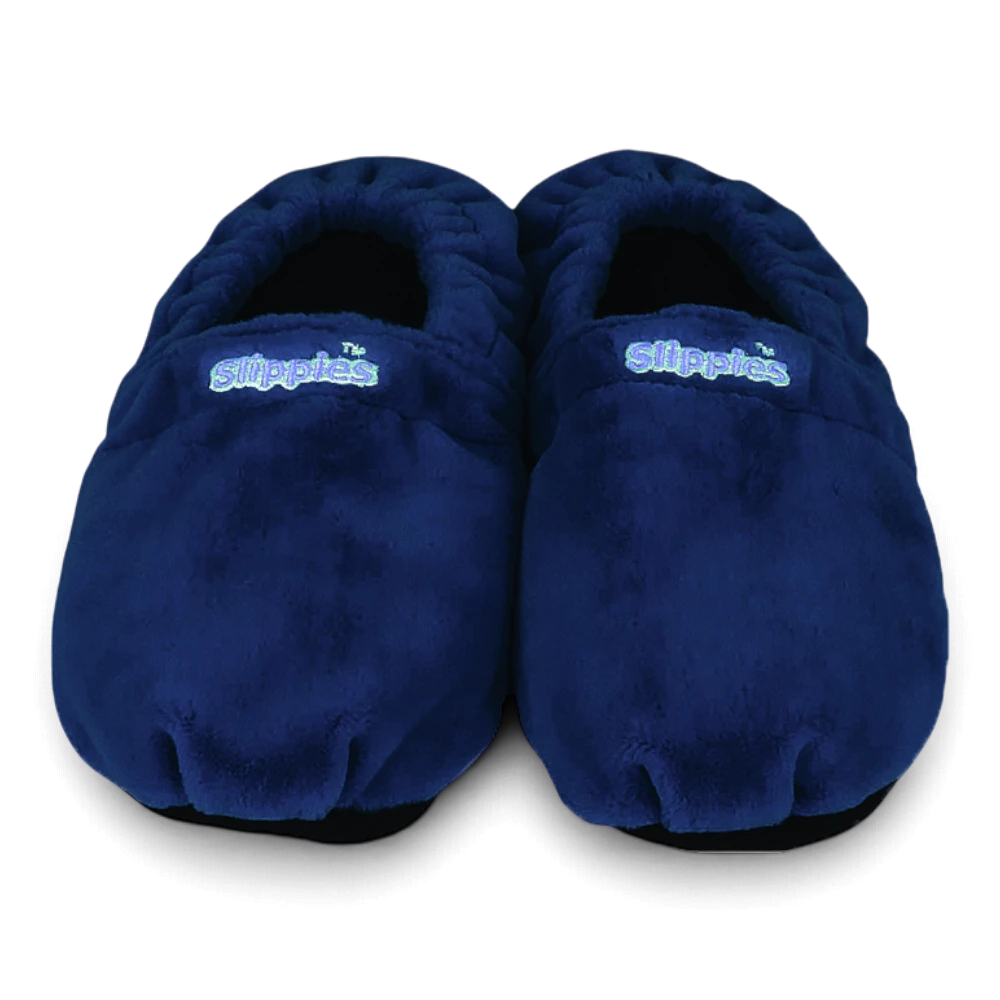 Warmies® Slippies Classic dunkelblau Gr. 41–45 – wärmende Slippies mit Lavendelduft
