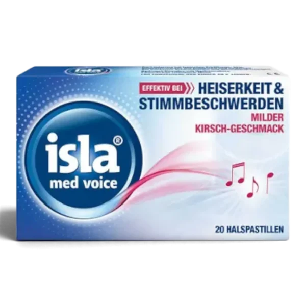 isla® med voice Halspastillen bei Heiserkeit & Stimmbeschwerden – 20 Stück