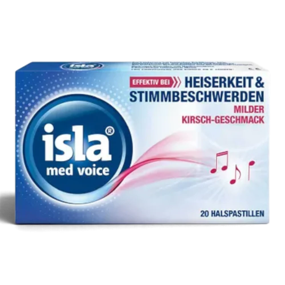 isla® med voice Halspastillen bei Heiserkeit & Stimmbeschwerden – 20 Stück