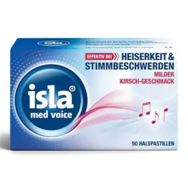isla® med voice Halspastillen bei Heiserkeit & Stimmbeschwerden – 50 Stück