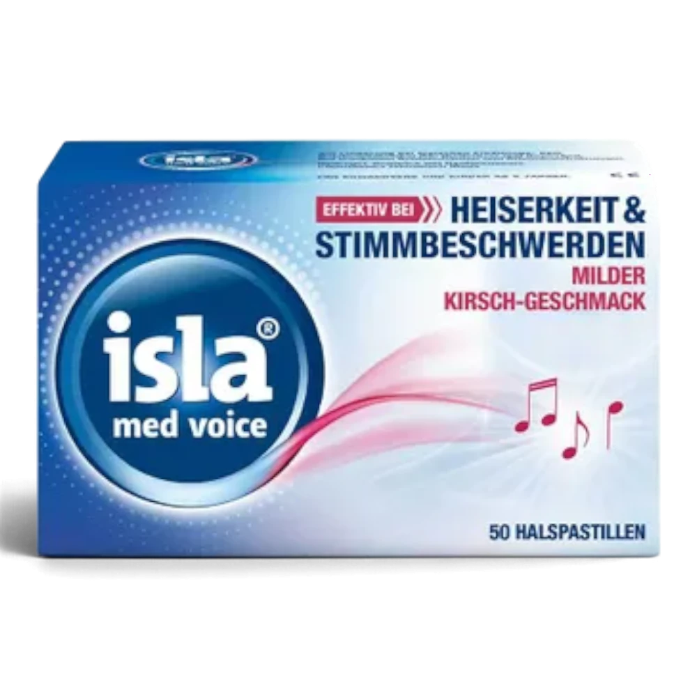 isla® med voice Halspastillen bei Heiserkeit & Stimmbeschwerden – 50 Stück