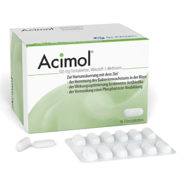 Acimol 500 mg 96 Filmtabletten – Harnansäuerung mit L-Methionin