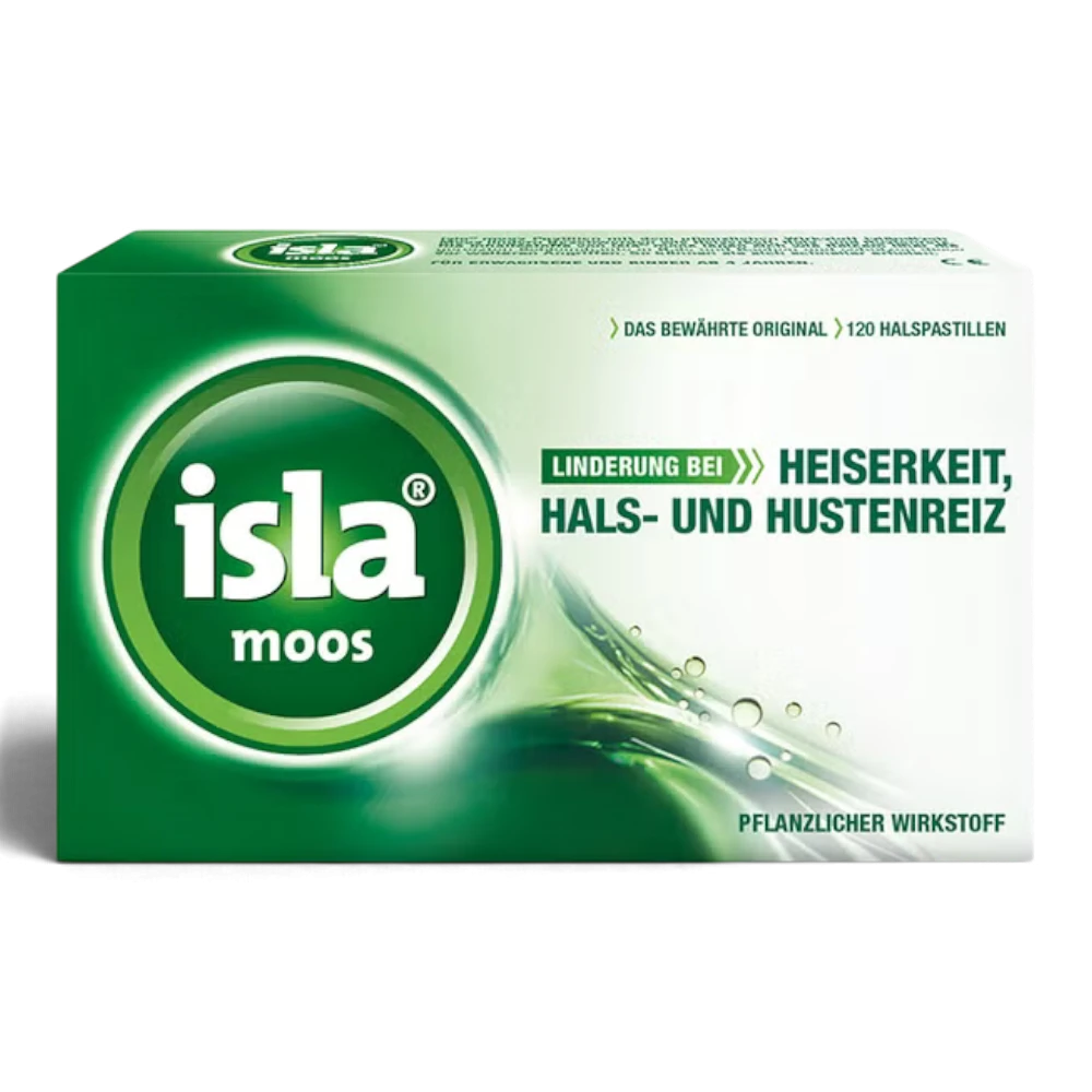 isla® moos Halspastillen bei Hustenreiz & Heiserkeit – 120 Stück